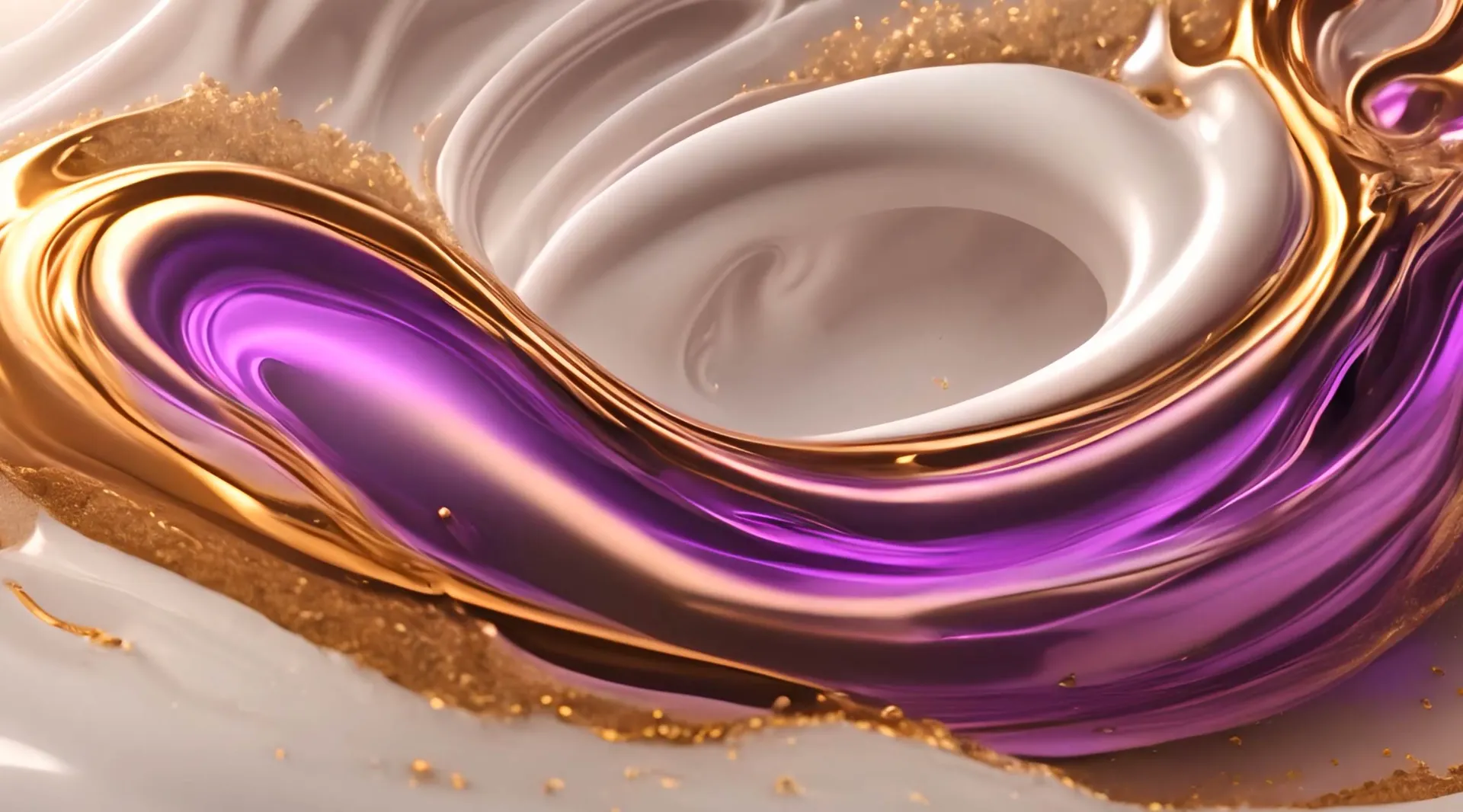 Elegant Purple Swirl with Golden Edges Video